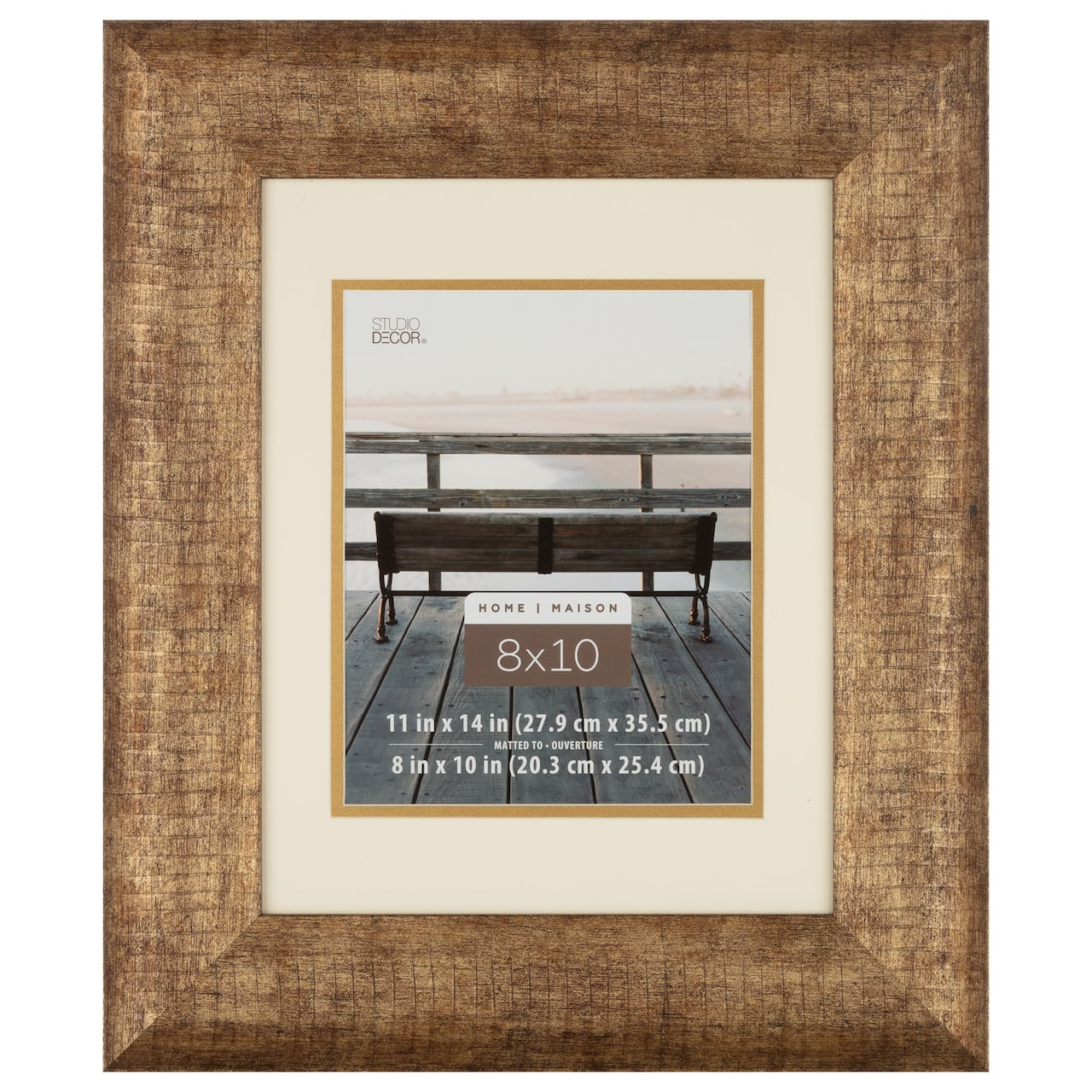 12 Pack: Rustic 8" x 10" Portrait Frame With Mat, Home Collection by Studio Décor®